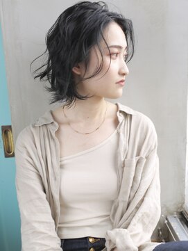 バース(BIRTH) 天神【BIRTH】モノトーングレージュ×ウエーブ涼しげヘア