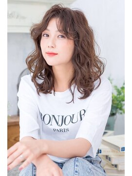 ノアエクレ 銀座(noah ecle) センターパート☆ふわっとパーマ♪