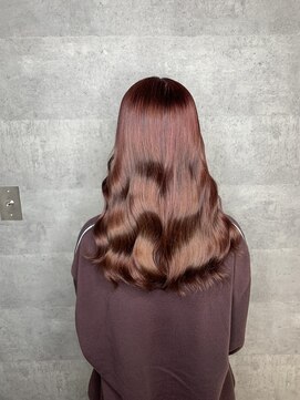 ジェームス(Jyym's) 韓国ヘア、ヨシンモリ巻き×ルビーチョコレート