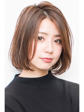 モニカ 西宮北口(Monica) 前下がりボブ・  内巻きワンカール・  ボブショート・暗髪