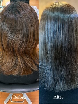 アークスヘアー 大人可愛い髪質改善カラーアッシュベージュ艶感ロブヘアー