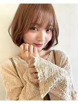 ハナ ビューティーヘアー(hana.) 愛されボブとこっくりミルクティー☆