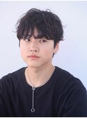 【SiSTA】田中黒髪韓国マッシュツイストスパイラルコンマヘア