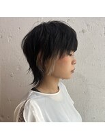 ショートウルフ×インナーカラー