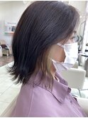 イヤリングカラー/ハイトーンカラー/ボブ/30代/40代/50代