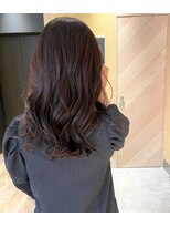 カミエ(kamie)&nbsp;＊ほんのりピンクグレージュ セミロング 三宮 神戸美容室