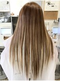 20代30代40代エクステグラデーションミルクティーナチュラル