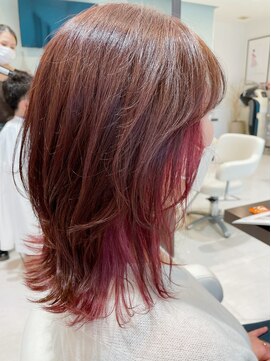 アメイジングヘアー 美沢店(AMAZING HAIR) インナーカラー×ピンク