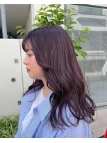 ガリカ 渋谷(Gallica)&nbsp;【穂乃華】フェミニンロング/ダークラベンダー/顔まわりレイヤー