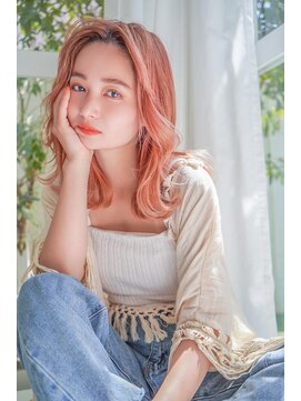 アンジェリカ 広島駅前店(ANGELICA) 【angelica_kyono】くびれレイヤー　韓国風　オレンジベージュ