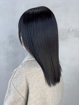 アイティーバイアルバム 下北沢店(IT by ALBUM) 暗髪グレージュ_斜めバンググレージュカラー_ba440622