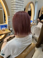 アドラーブル けやき通り店(adorable)&nbsp;10代20代★大人かわいいダブルカラーブリーチピンクベージュ