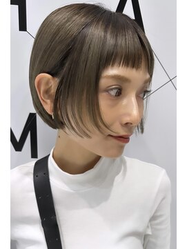 ハルキミナト ジャパン ヨコハマ(HARUKI MINATO japan YOKOHAMA) マッシュボブ/デザインカット/横浜ショート