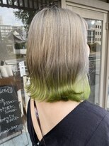 ミニム ヘアー(minim hair)&nbsp;【minim×日比】エンドカラー×リーフグリーン