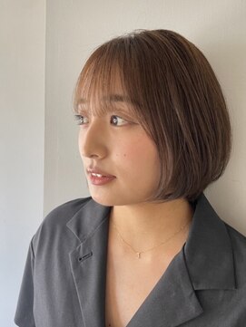エイド 都立大学(AID_) ナチュラルショートボブ×シースルーバング