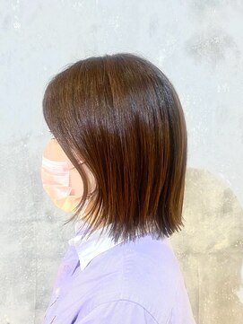 クリュウゲート 三鷹店(KURYU GATE) マッシュパーマ・グレージュ・白髪ぼかし