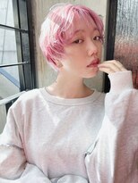 ミンクス渋谷スマートサロン(MINX shibuya smart salon)&nbsp;ショート 姫カット ダークアッシュ 魅力倍増カール シアーカラー