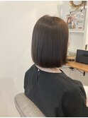 切りっぱなしボブ