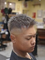 アパッシュ 東光店(Apache)&nbsp;アップバングスタイル×グレーカラー