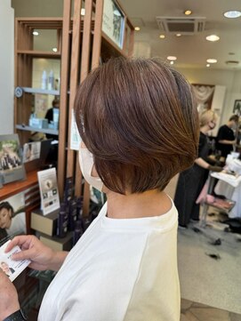 エイムコーゾー美容室(AiM KOZO) 毛流れショートボブ/Ju