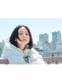 センターパート モードなスリークボブ