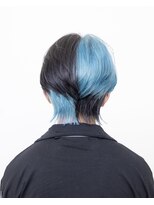 ルプラ ブリリアント(le-pla brilliant)&nbsp;ショートウルフ/レイヤーカット/センターパート/水色/豊橋/田原