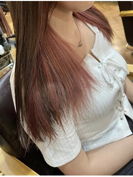 ビー オン ディー ヘア 池袋(BonD hair) ピンクインナー【池袋/髪質改善/ハイライト】