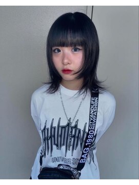 アルレン(Allen) ブルーブラック ウルフカット レディース 宇都宮