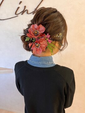 リンク(Link) ヘアアレンジ/結婚式髪型/成人式ヘア/お呼ばれヘア/シニヨンヘア