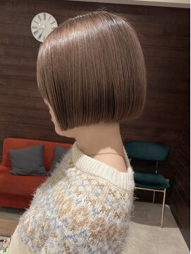 ジャム(Jam) 小顔に見えるミニボブ×ミルクティーカラー★中村大輔