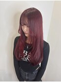 レイヤーカットとボルドカラー