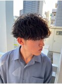 波巻きパーマツイストスパイラルパーマメンズカット名駅名古屋