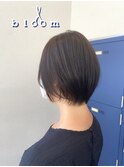 低めショートボブ