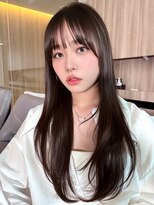 ミンクス渋谷スマートサロン(MINX shibuya smart salon) 顔周りが可愛い！ココアブラウンのロングレイヤー