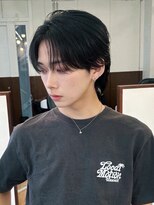 ポーチバイハニー オモテサンドウ(PORCH by HONEY omotesando)&nbsp;ショートセンターパート/ガイルヘア/黒髪/フェザーパーマ1