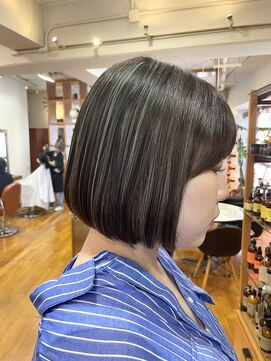 オーガニックマインド 坂戸 鶴ヶ島(organic+mind) 透明感ハイライト白髪ぼかしグレージュ30代40代50代