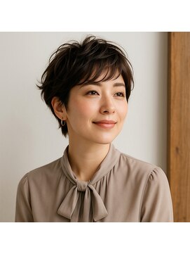 スープレックス ヘアーデザイン(SOUPREX HAIR DESIGN) ミセスライトアッシュショートボブ 20代 30代 40代 50代 60代