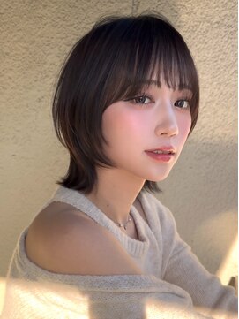 外ハネボブラインボブ切りっぱなしボブヘイリーボブ大人ボブ