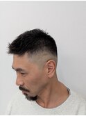 短髪スタイル　スキンフェード