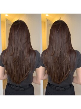 バンクスヘアー(BANK'S HAIR) 艶髪ケラチン×ミルクティーブラウン×バタフライレイヤー