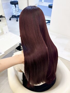 アイトーキョーエス 渋谷(AI TOKYO S) 着物ヘア/チェリーレッド/ミディアムレイヤーカット/渋谷