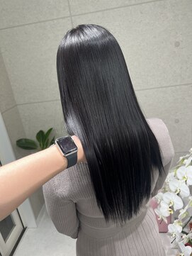 サイ(PSY) 髪質改善プレミアムケアカラー/ネイビーブルーブラック/池袋