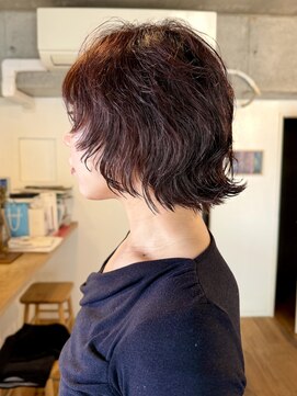 ハイジア(hygea) 30代40代くせ毛カットレイヤーボブくびれミディアムパーマボブ