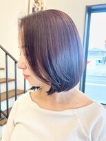 ペイジヘアー(paige hair)&nbsp;艶ボブ×酸熱シルクカラー｜広がりレスでまとまる大人ボブ