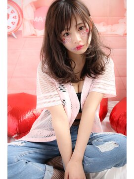マーリャヘアー(mallia hair) ゆるふわアッシュグレージュセミロングby塚本あつし
