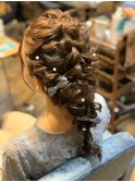 ガーリー編み込み×パーティーヘアセット【横浜】【FUNIC】