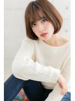 ヘアアンドビューティー ミック(Hair & Beauty miq) 暖色系カラー★前下がり切りっぱなしクラシカルボブb