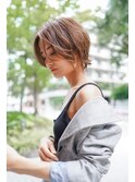 【GEEKS渋谷】ショートウルフ/ハンサムショート/ハイライト/小顔
