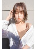 sungoose　ショートボブニュアンスカラーセンターパート