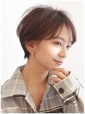 前髪長めショート／大人ショート／表参道／30代40代